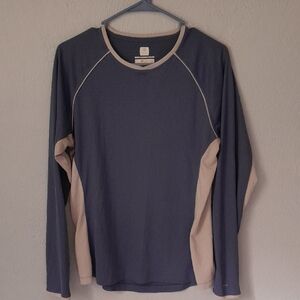 Columbia Blue & Gray Omni-Freeze Shirt Size Large WOMENS